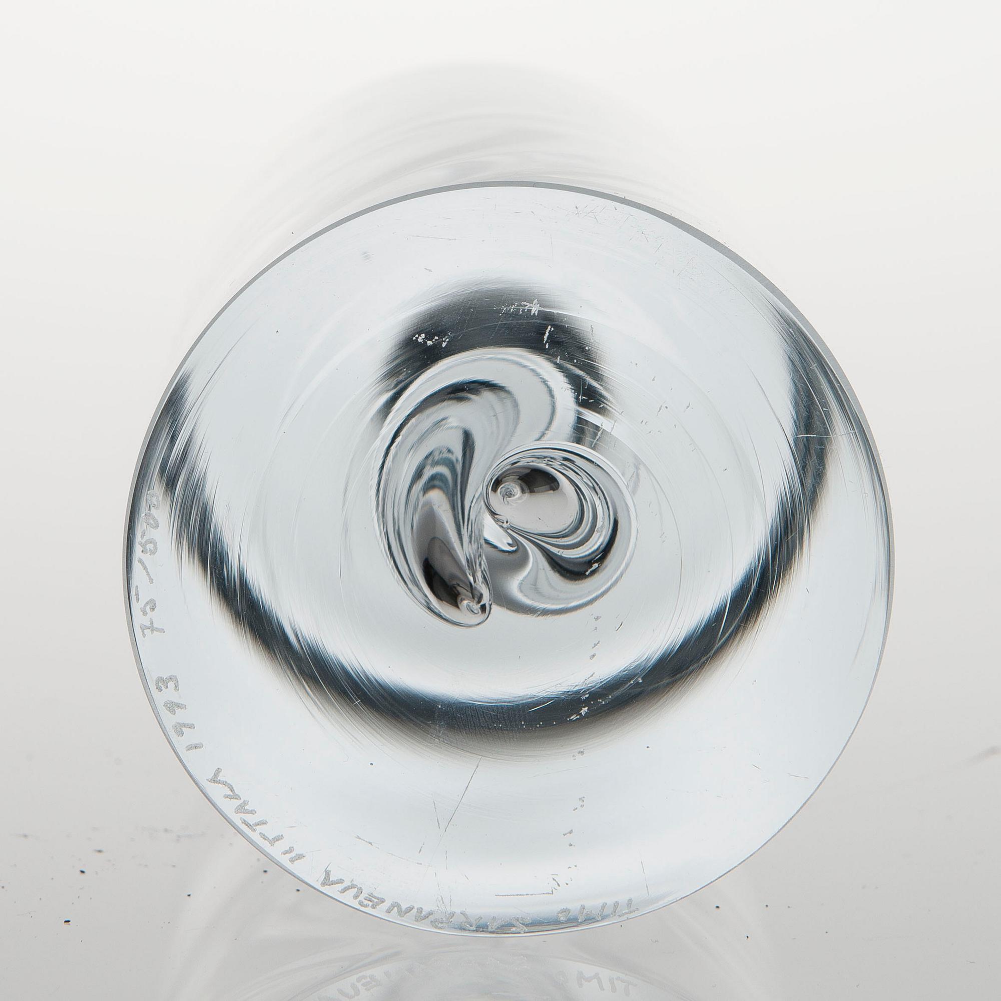 TIMO SARPANEVA, LJUSSTAKE, "Janus", signerad, daterad och numrerad Timo Sarpaneva Iittala 1993, 75/500.