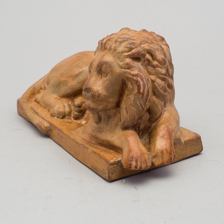 ALADÅBFORM samt FIGURIN, keramik, möjligen Höganäs, 1800-tal.