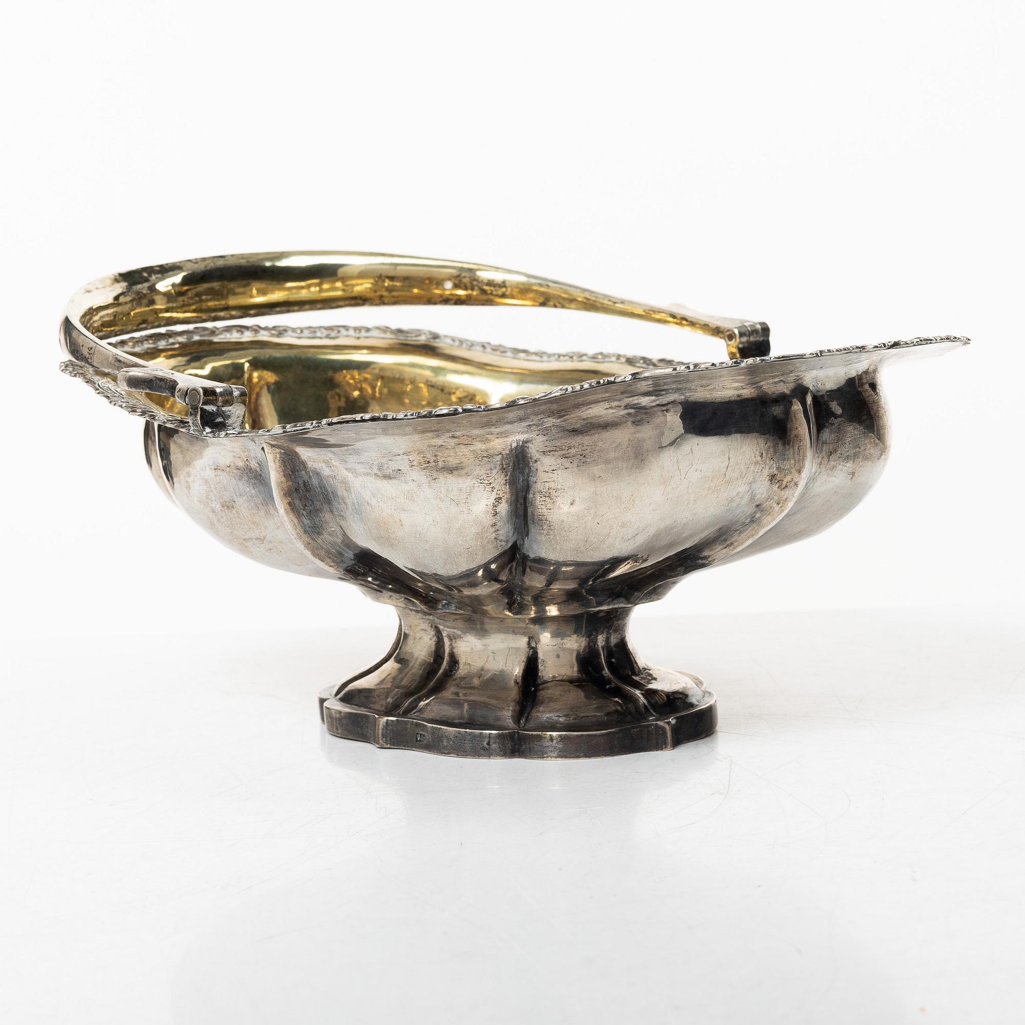 Konfektskål, silver, Moskva, Ryssland 1840.
