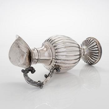 A Spanish silver ewer, 20th century.
