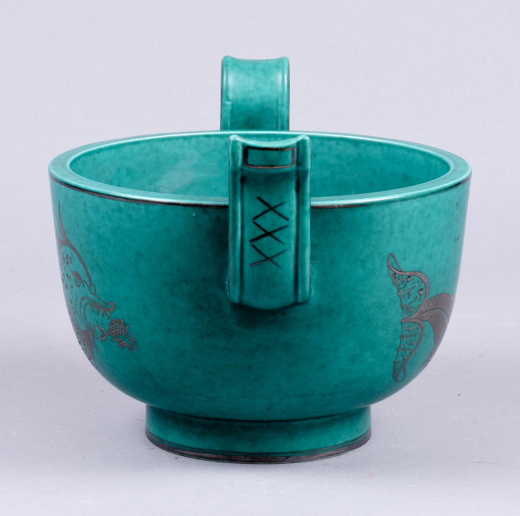 SKÅL, stengods, "Argenta", Wilhelm Kåge, 1930/40-tal.