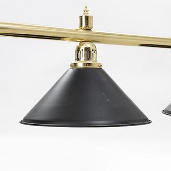 A set of lamps for a pooltable, 20th Century.