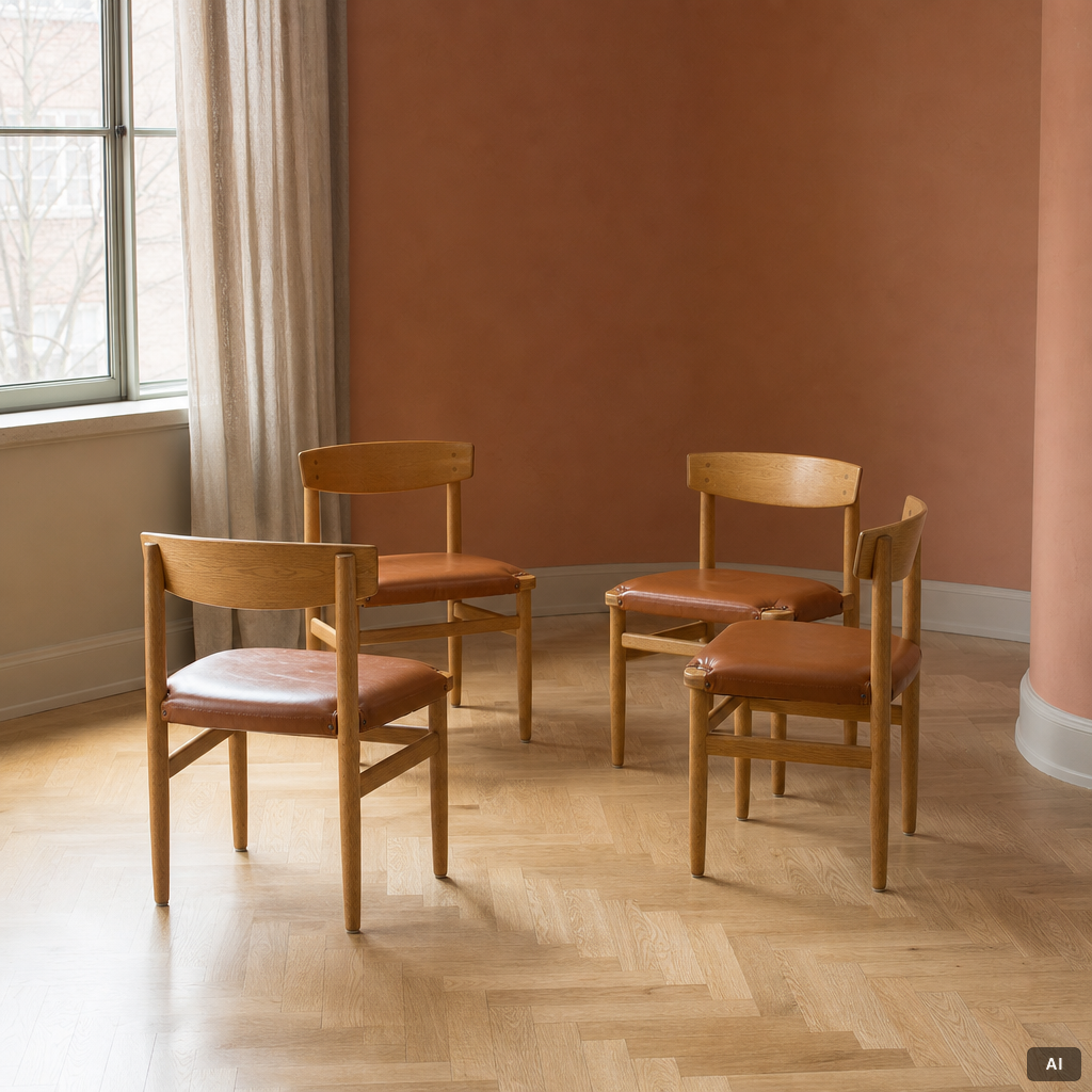 Børge Mogensen, Four 'Öresund' chairs, Karl Andersson & Söner.