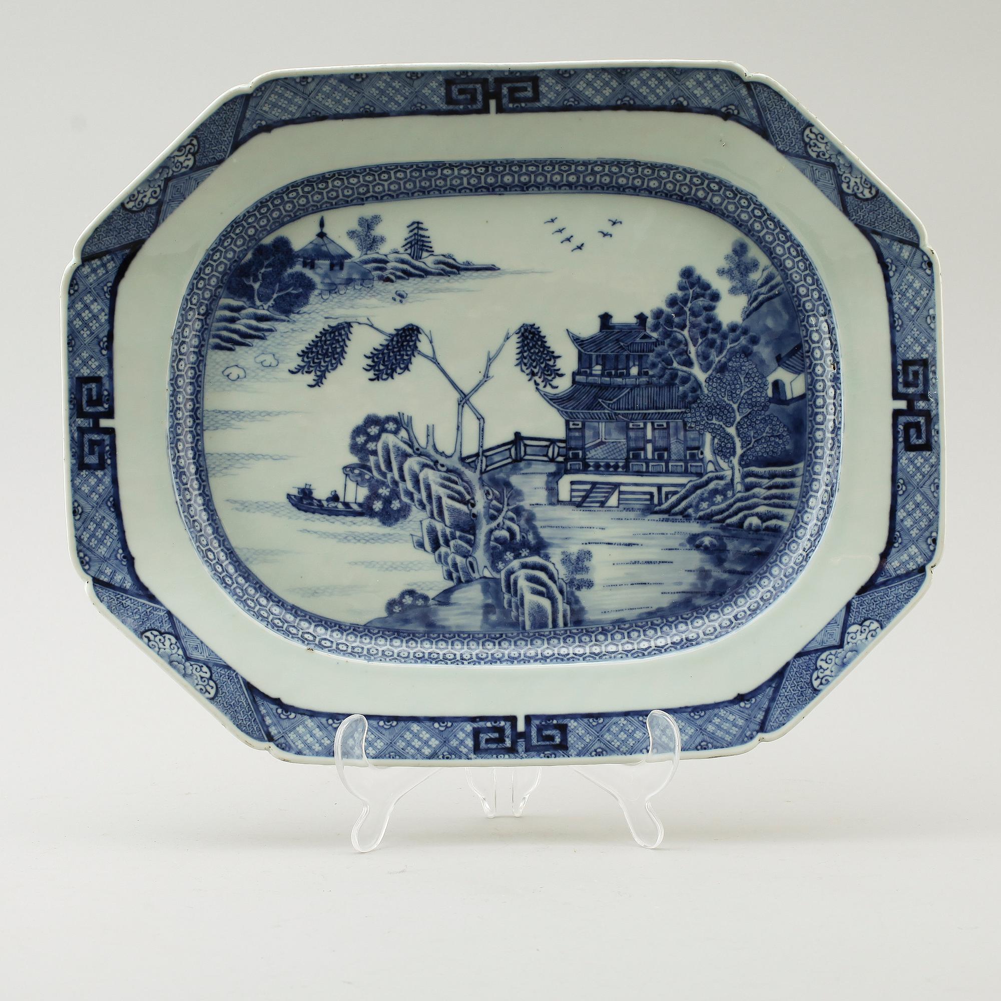 STEKFAT, porslin, Kina, 1700-/1800-tal.