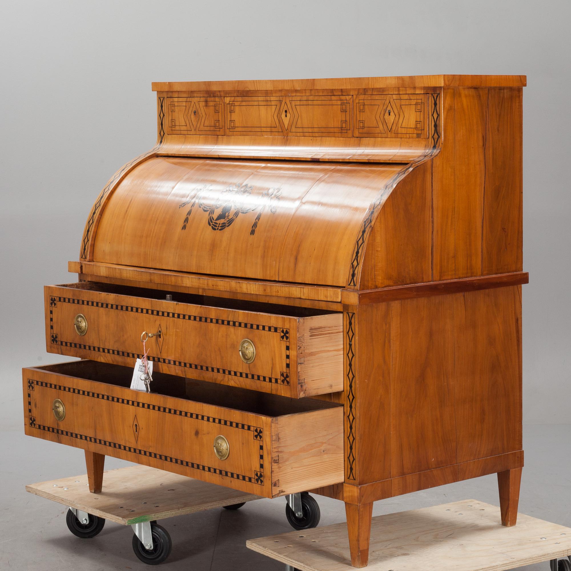 SEKRETÄR, biedermeier, 1800-talets första hälft.