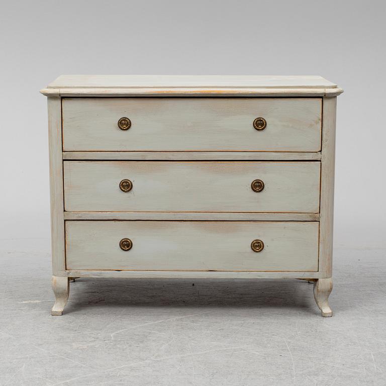 A chest of drawers from the second half of the 1800's.