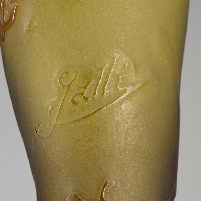 VAS, glas, Emile Gallé, Frankrike, 1900-talets början.