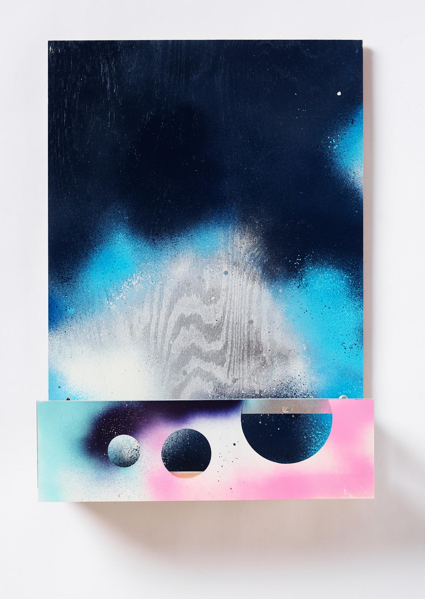 Fredrik Vaerslev, mixed media on panel.