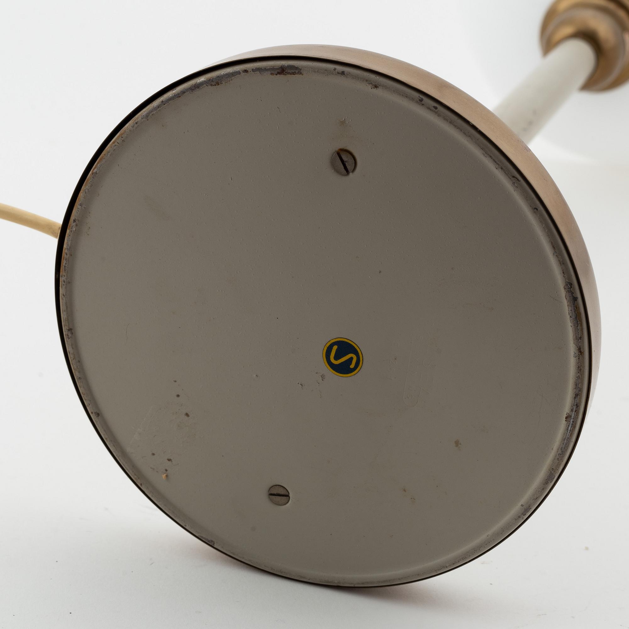 A Swedish table lamp, model E1251, Asea, mid 20th century.