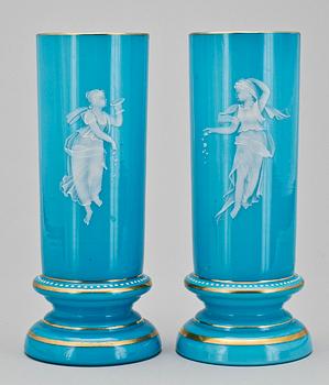 VASER, 2 st, glas, 1800-tal.