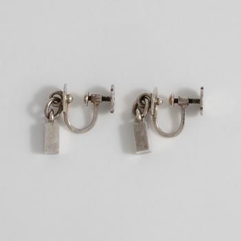 WIWEN NILSSON, Lund, 1956, a pair of earrings.