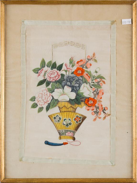 SIDENMÅLERI, Kina, 1900-talets början.