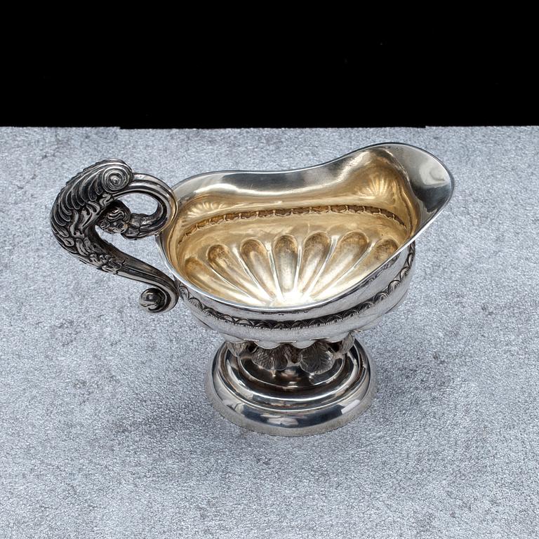GRÄDDSNÄCKA, silver, Fromholt Strandberg Uleåborg, 1853. Paino 170,7 g.