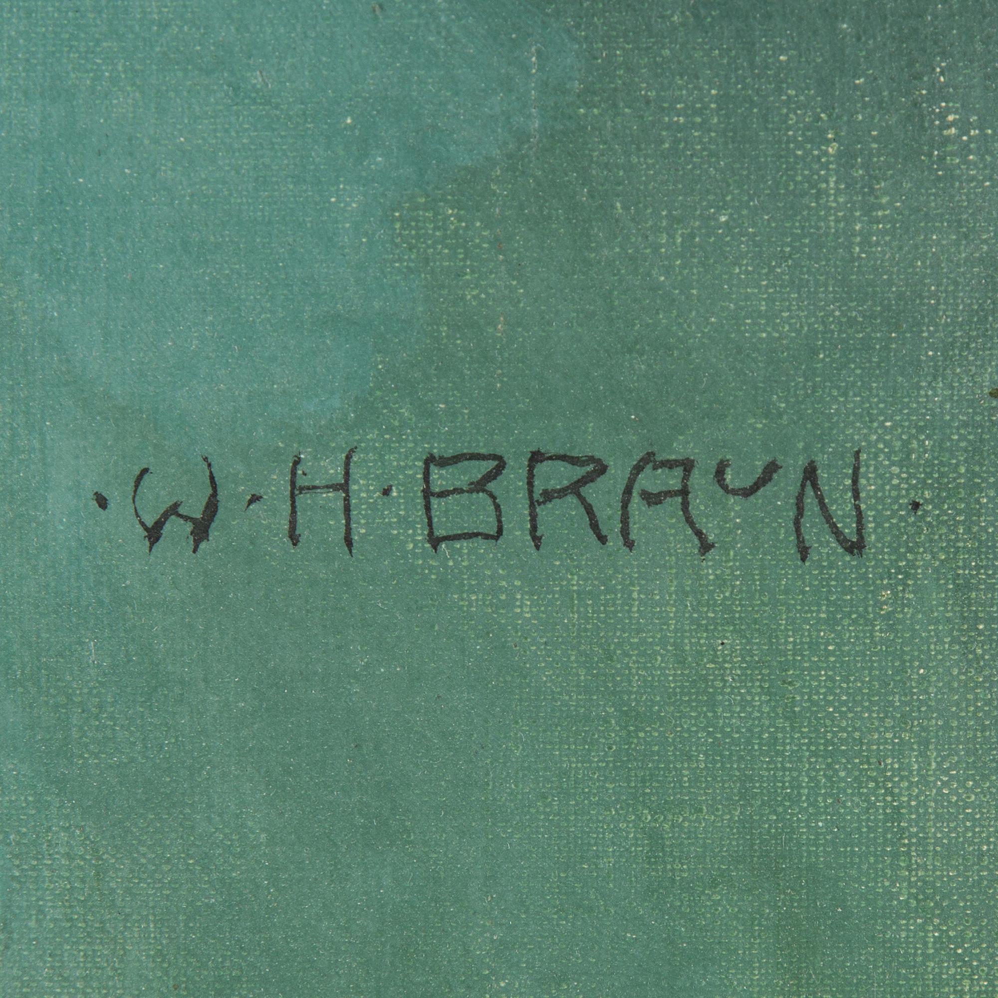 WILHELM HANS BRAUN, oil on canvas, signed.