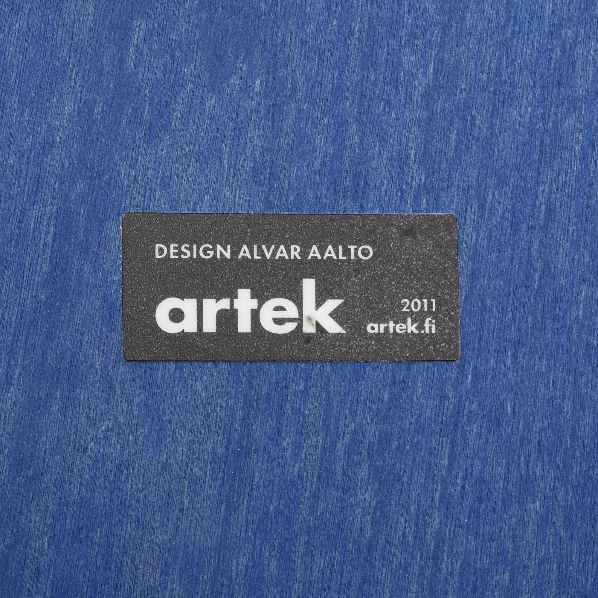 Alvar Aalto, a set of three model '60' stools, Artek, Finland 2011.