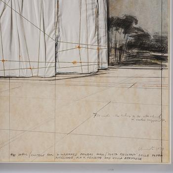 Christo Vladimirov Javacheff, "The Wall / Project for a Wrapped Roman Wall".