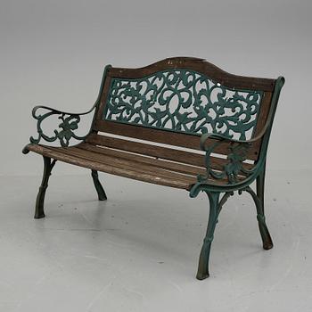 PARKSOFFA, gjutjärn, 1900-talets slut.