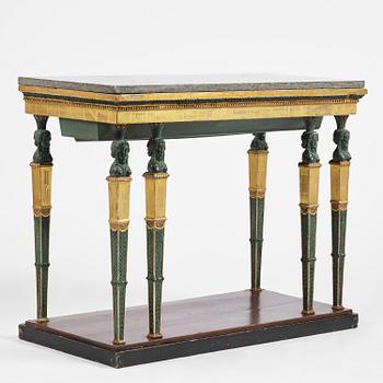 Konsolbord, Stockholmsarbete, omkring år 1800, Sengustavianskt.