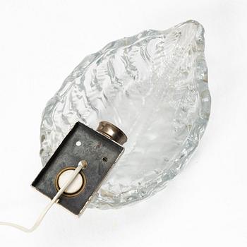 Fritz Kurz, Wall lamp, KD 924, Orrefors, 1950s/60s.