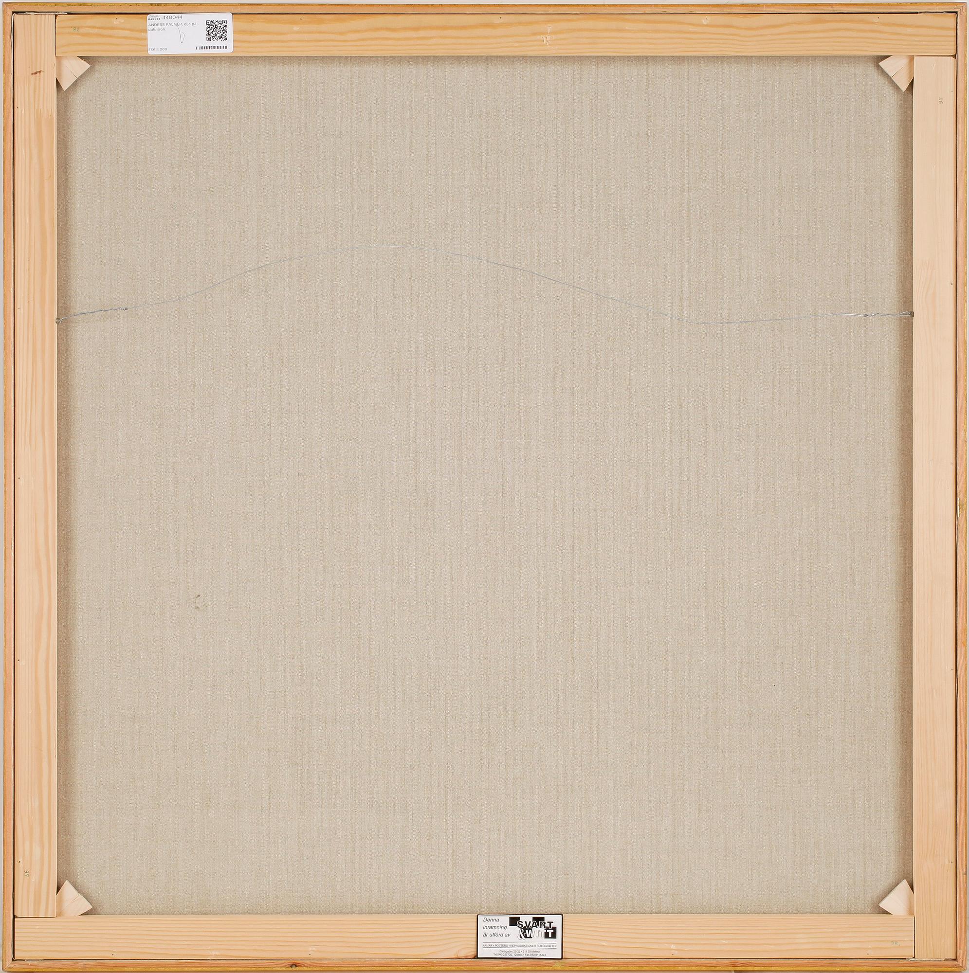 ANDERS PALMÉR, olja på duk, signerad.