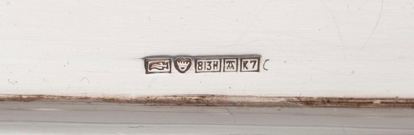 KAFFESERVIS, 3 delar, silver, rokoko stil, Suomen kultasepät, Åbo 1935-1936. Tot. vikt ca 1349 g.