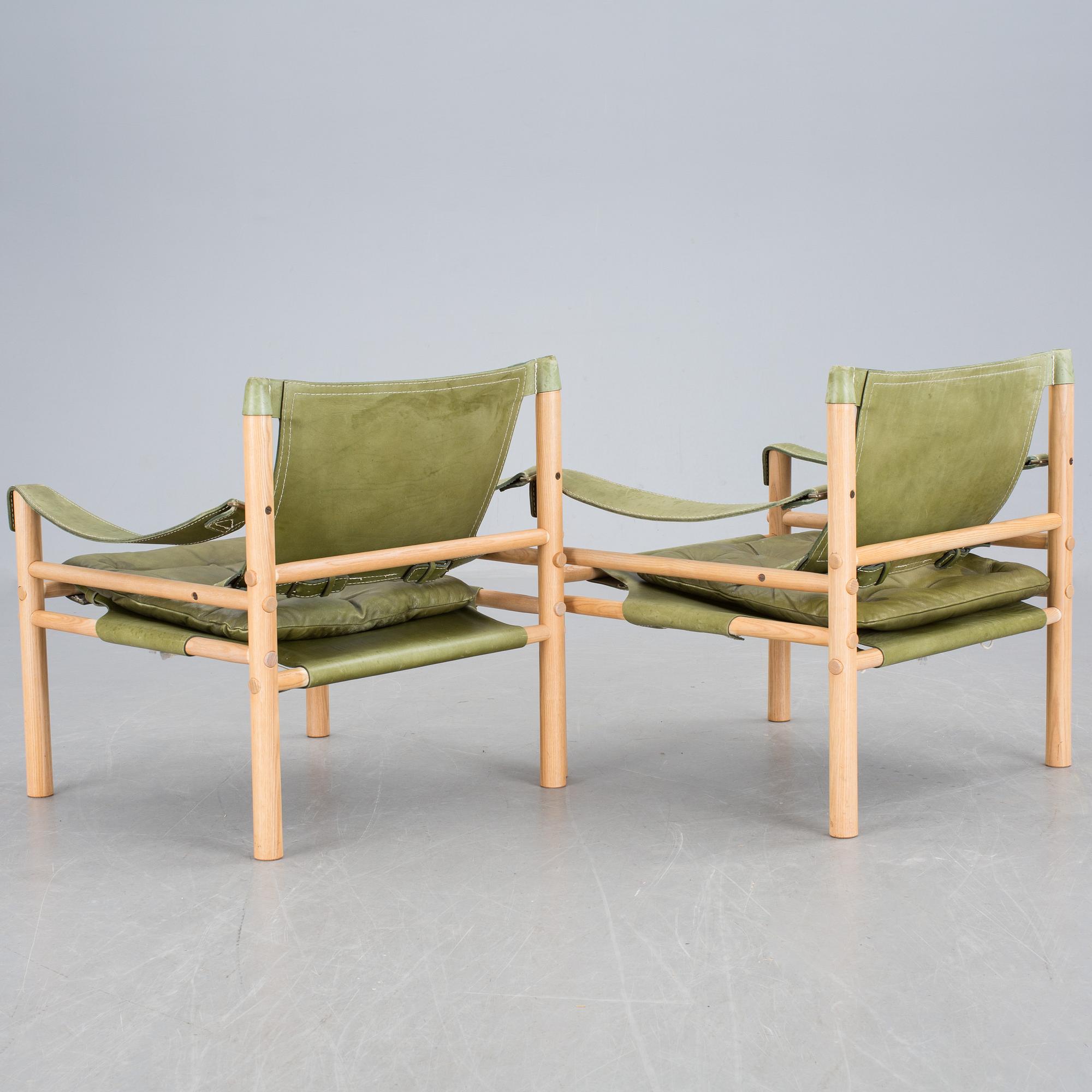 FÅTÖLJER, ett par. "Sirocco", Arne Norell, modellen formgiven 1964.