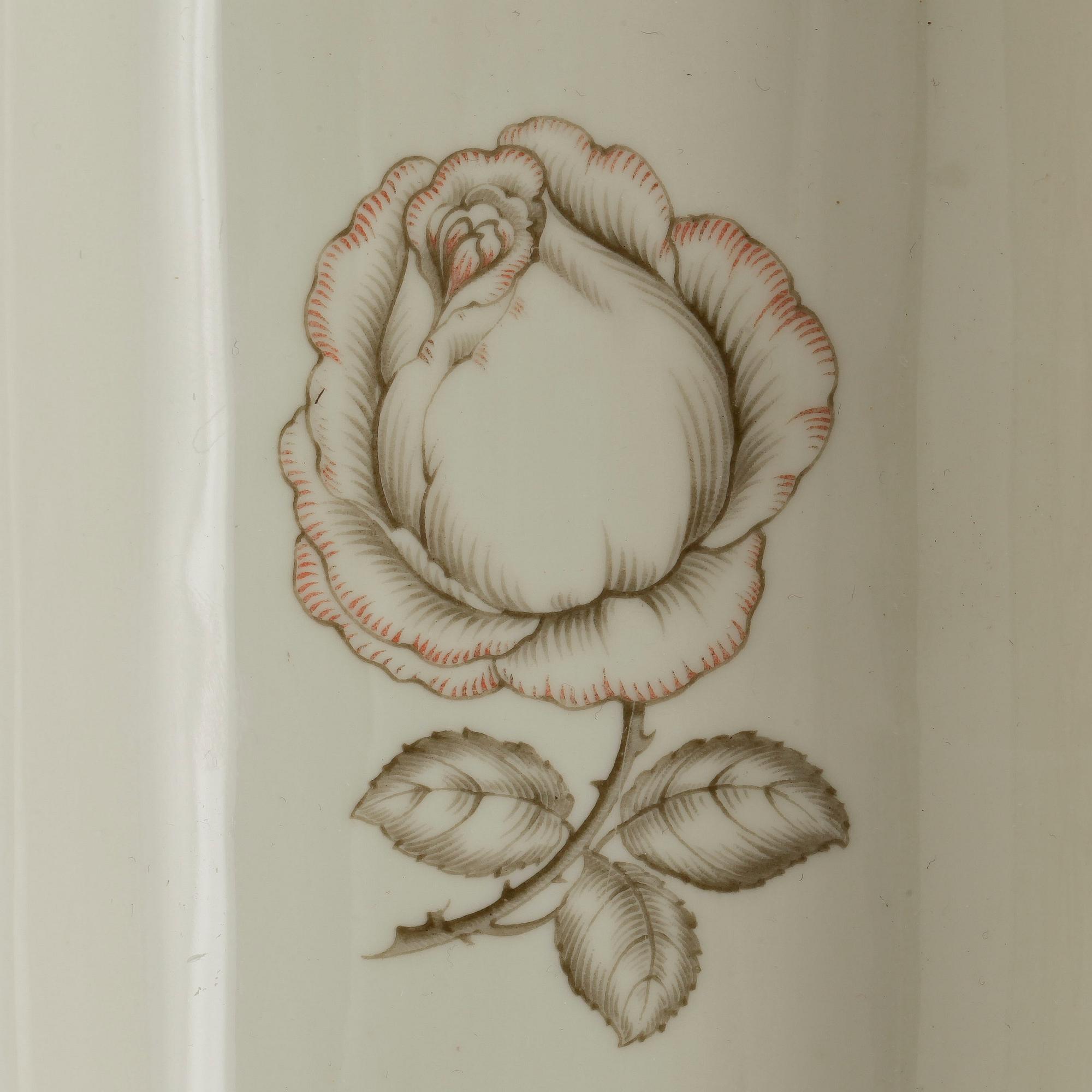 MATSERVIS, 81 delar, porslin, "Winifred", Rosenthal, Tyskland 1930-40-tal.