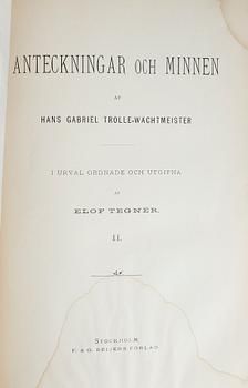 MEMOARLITTERATUR, 12 vol, bla Axel von Fersens dagbok, utg av Alma Söderhjelm, I-IV, Stockholm 1925-36.