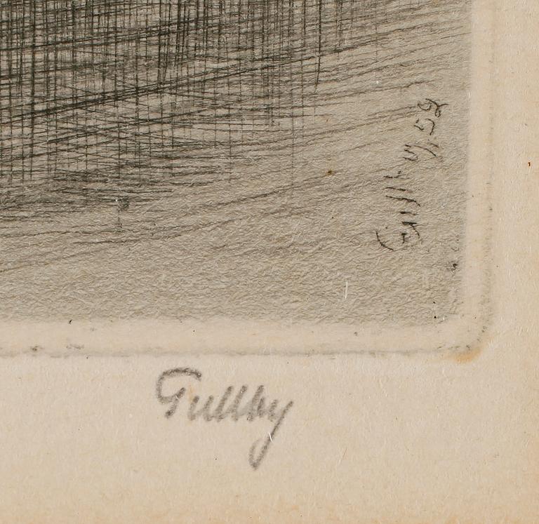 FOLKE GULLBY, etsning, signerad och numrerad 70/310.