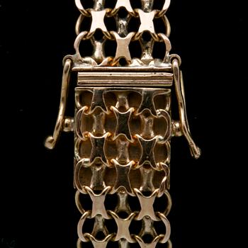Bracelet 18k gold, 11,5 g, approx 19 x 1 cm.