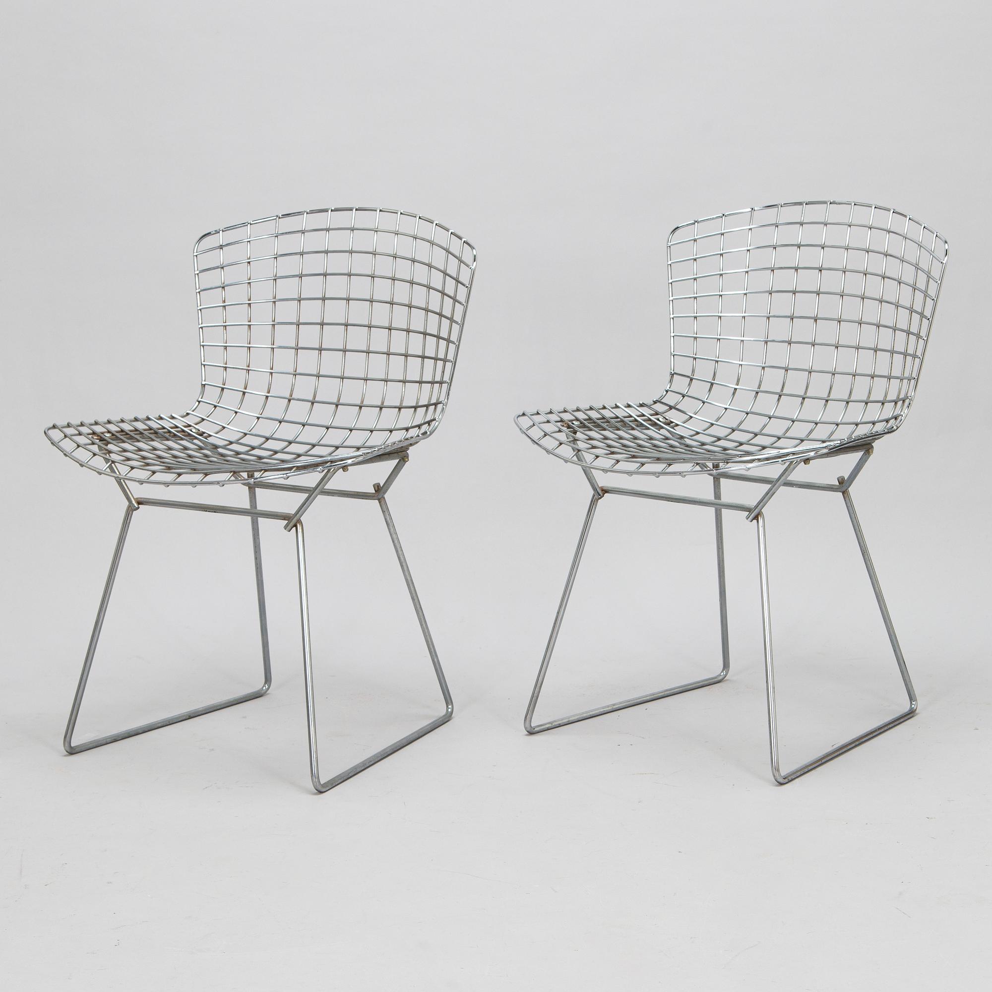 Harry Bertoia, stolar, ett par, "Side chair", Knoll.