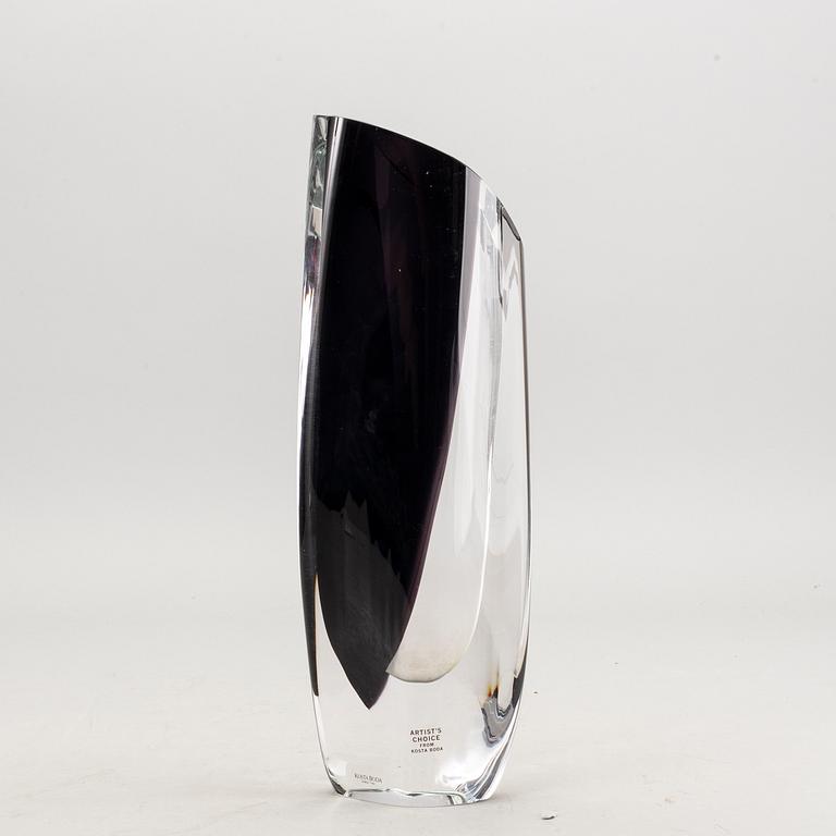 Göran Wärff, vas signerad Kosta Boda glas.