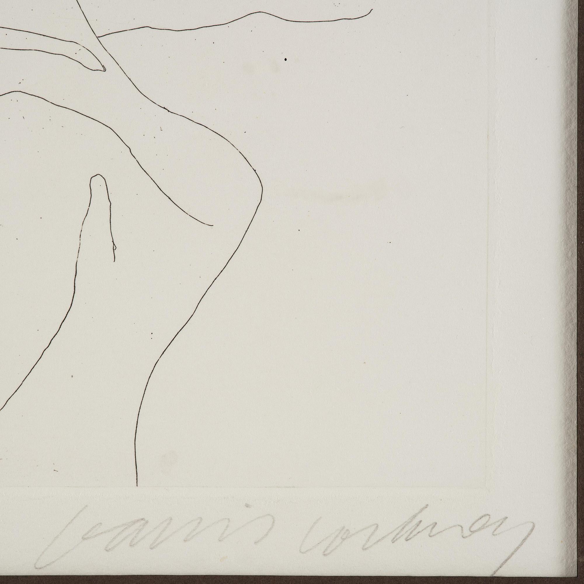 David Hockney, "In Despair", ur "Illustrations for Fourteen Poems from C.P. Cavafy".