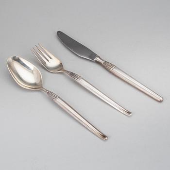 A set of 33 "Cheri" cutlery pieces in EPNS by Frigast Denmark.