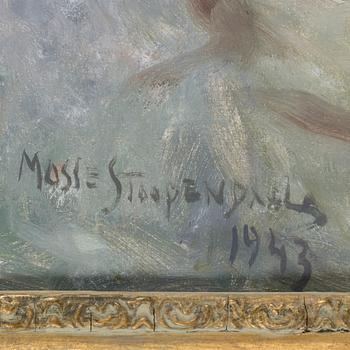 MOSSE STOOPENDAAL, olja på duk, signerad Mosse Stoopendaal och daterad 1943. Även signerad och daterad 1943 a tergo.