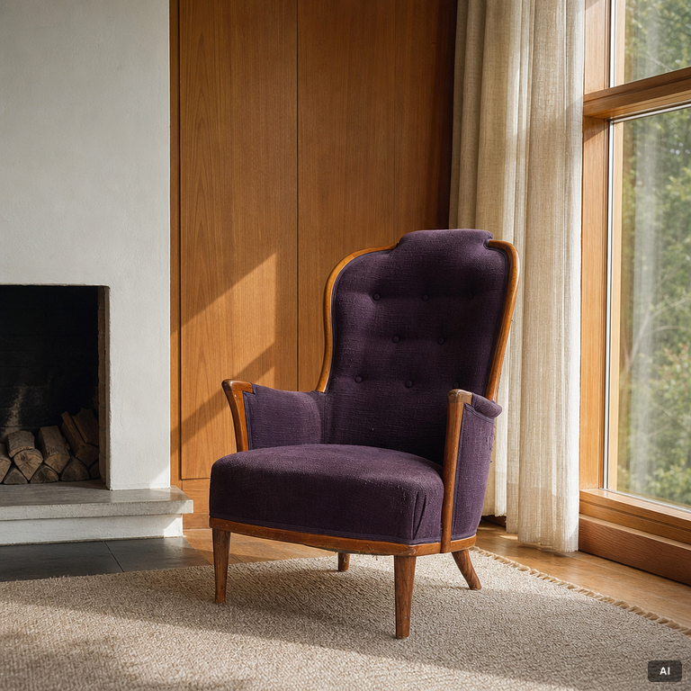 Carl Malmsten, Armchair, “Vår fru”, Bodafors, 1960s.