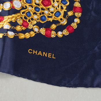 A Chanel silk scarf.