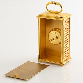 Jaeger-LeCoultre, table clock, 6 x 9 x 16 cm.