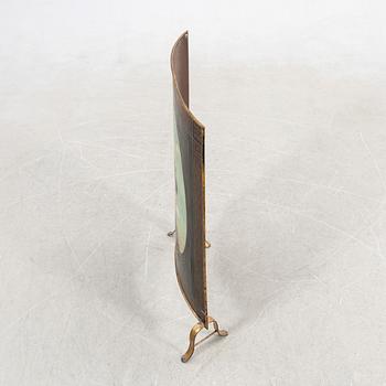 Brass shade, painted by Vicke Andrén, 19th century.