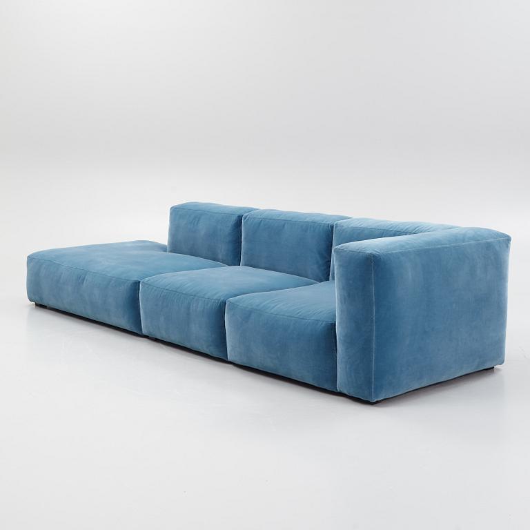 Modular a three-piece 'Mags Soft' modular sofa, HAY, Denmark.