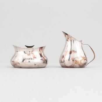 Three pieces silver coffe service,