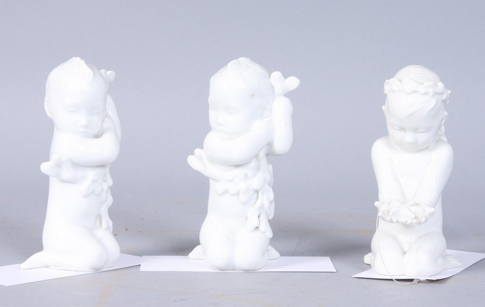 FIGURINER, 3 st, porslin, Bing & Gröndahl.