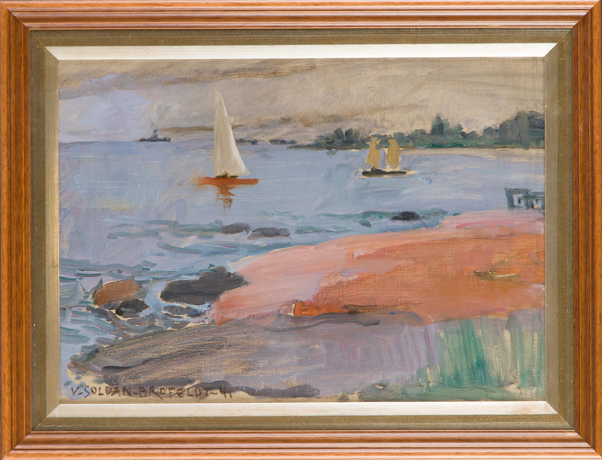 Venny Soldan-Brofeldt, Summer View at the Helsinki Shore.