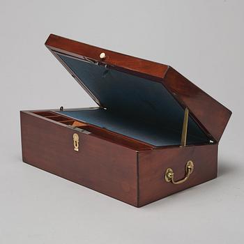 A writing casket, circa 1800.