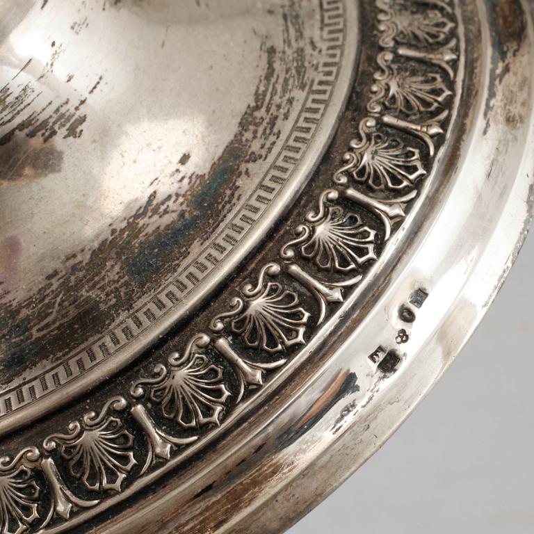 GUSTAF MÖLLENBORG, kandelabrar, ett par, silver, Stockholm, 1875.