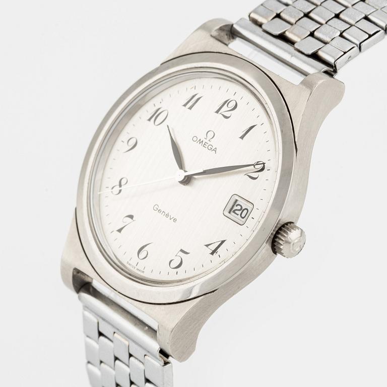 Omega, Genève, wristwatch, 36.5 mm.