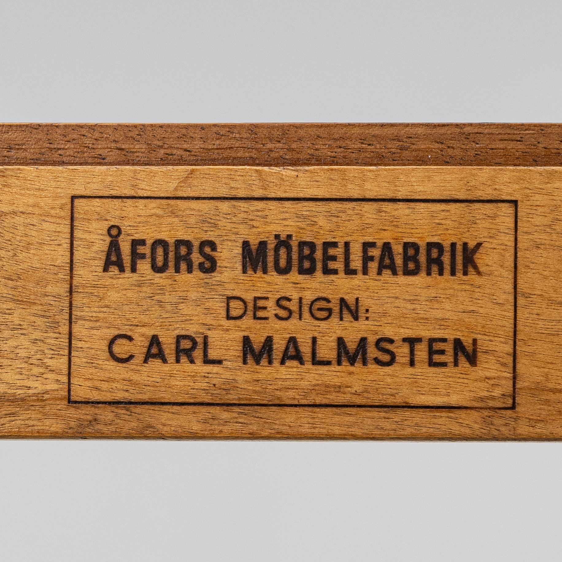 Carl Malmsten, a seven-piece dining suite, 'Ambassadör', Åfors Möbelfabrik.