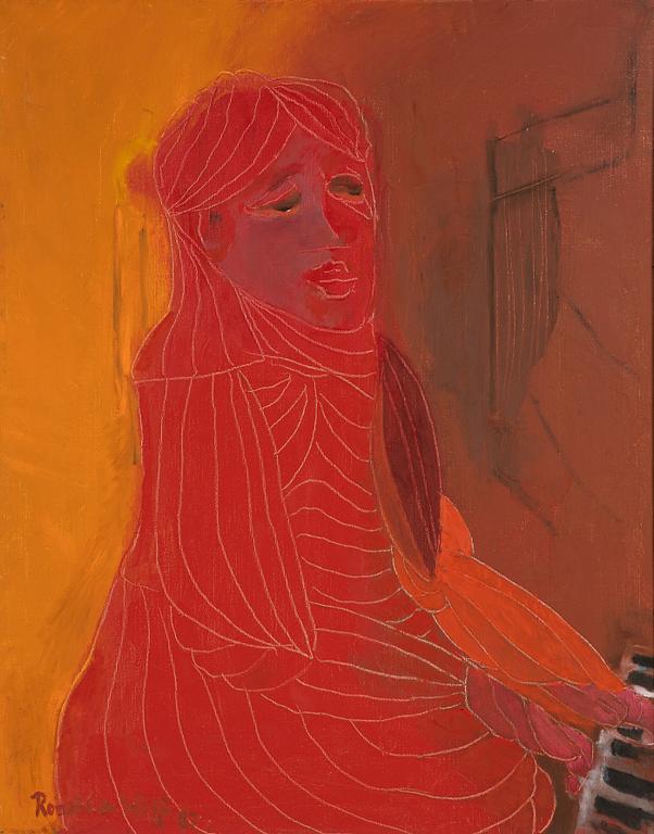 Ronald de Wolfe, oil on canvas, signed and dated -87.