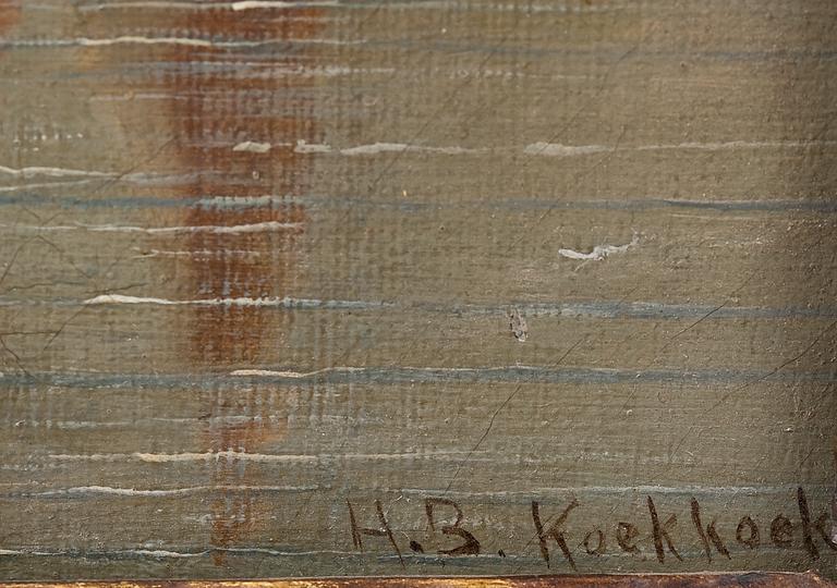 Hendrik Barend Koekkoek, LAIVOJA MERELLÄ.