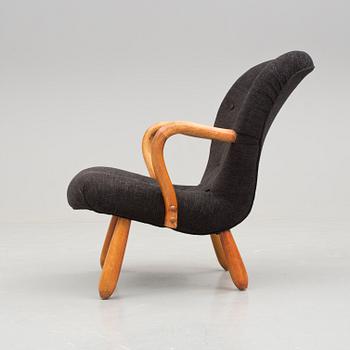 FÅTÖLJ, "Clam Chair" / "Muslinge", Philip Arctander, tillskriven, 1900-talets mitt.